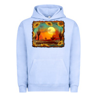 Pigment Grape Ice western desert sunset background Urban Hoodie - RanaPortraitStore