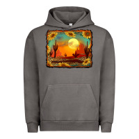 Pigment Tornado western desert sunset background Urban Hoodie - RanaPortraitStore