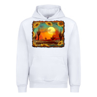 White western desert sunset background Urban Hoodie - RanaPortraitStore