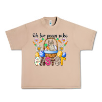 Burro Oh For Peeps Sake Easter Urban Heavy Tee - CowhideDigitalArt