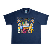 Navy Oh For Peeps Sake Easter Urban Heavy Tee - CowhideDigitalArt