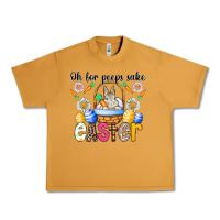 Peanut Butter Oh For Peeps Sake Easter Urban Heavy Tee - CowhideDigitalArt