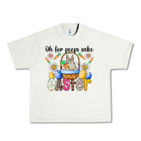 Pistachio Oh For Peeps Sake Easter Urban Heavy Tee - CowhideDigitalArt