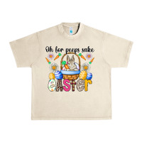 Sandshell Oh For Peeps Sake Easter Urban Heavy Tee - CowhideDigitalArt