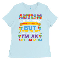 Baby Blue lil autism mom Ladies Tee - CowhideDigitalArt