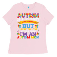 Bubblegum Pink lil autism mom Ladies Tee - CowhideDigitalArt