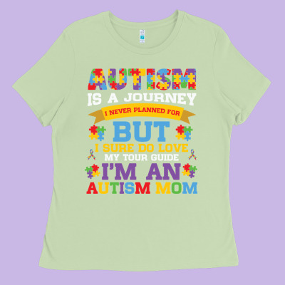 Lil Autism Mom Ladies Tee Designed By Cowhidedigitalart