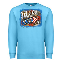 Ocean Blue Let's Get Lit Premium Sweatshirt - Jasminsmagicworld