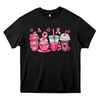 Black breast cancer coffee cups Heavy Core Tee - OliviaCreatesArt