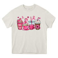 Cream breast cancer coffee cups Heavy Core Tee - OliviaCreatesArt
