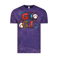 Cloud Purple Baseball gigi leopard frame Vintage Tee - LillyAllenDesigns