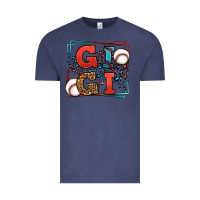 Vintage Denim Baseball gigi leopard frame Vintage Tee - LillyAllenDesigns