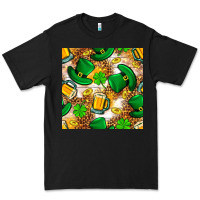 Black St. Patricks day hat digital paper Premium Tee - BundleAndBundleShop
