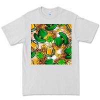 Dove Grey St. Patricks day hat digital paper Premium Tee - BundleAndBundleShop