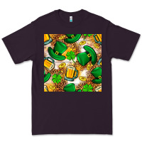 Plum St. Patricks day hat digital paper Premium Tee - BundleAndBundleShop