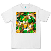 White St. Patricks day hat digital paper Premium Tee - BundleAndBundleShop