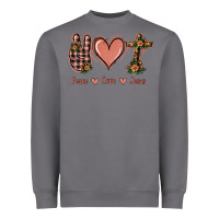 Storm Peace Love Jesus Heavyweight Sweatshirt - Jasminsmagicworld