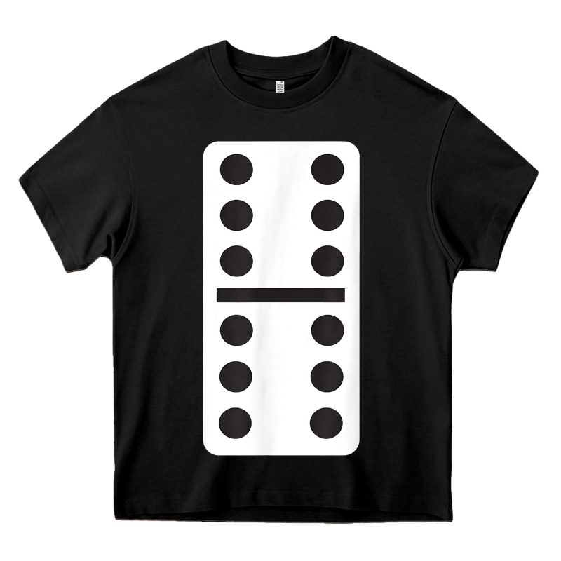 Double Six Dominoes Tshirt Halloween Costume 6 6 Domino Game T Shirt Heavy Core Tee by baoMotion | Teevron
