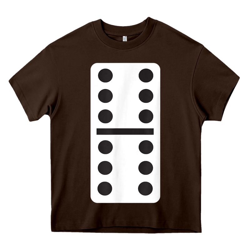 Double Six Dominoes Tshirt Halloween Costume 6 6 Domino Game T Shirt Heavy Core Tee by baoMotion | Teevron