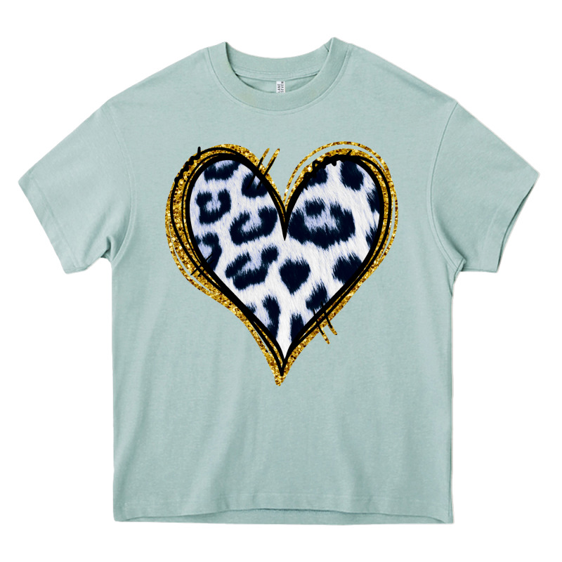 Dalmatians Heart Gold Glitter Heavy Core Tee by Jasminsmagicworld | Teevron