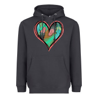 Smoke Feather Heart Heavyweight Hoodie - Jasminsmagicworld