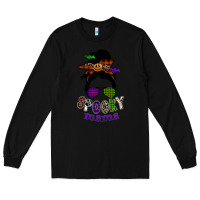 Black spooky mama Long Sleeve Tee - SublimationCraftShop