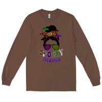 Chestnut spooky mama Long Sleeve Tee - SublimationCraftShop