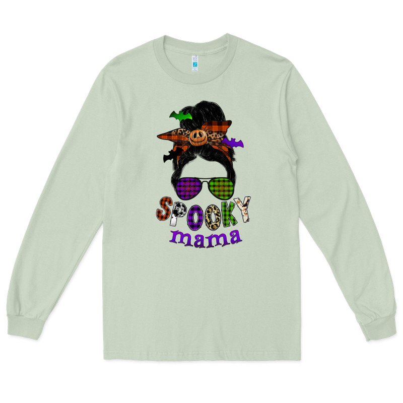 Spooky Mama Long Sleeve Tee by SublimationCraftShop | Teevron