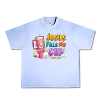 Grape Ice Jesus Fills My Cup Easter Urban Heavy Tee - CowhideDigitalArt