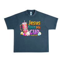 Midnight Navy Jesus Fills My Cup Easter Urban Heavy Tee - CowhideDigitalArt