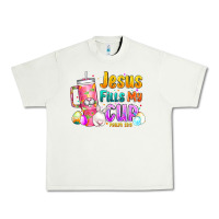Pistachio Jesus Fills My Cup Easter Urban Heavy Tee - CowhideDigitalArt