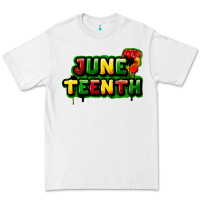 White juneteenth Premium Tee - FaDigitalArtStudio