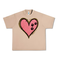 Burro Pink Glitter Heart Urban Heavy Tee - Jasminsmagicworld