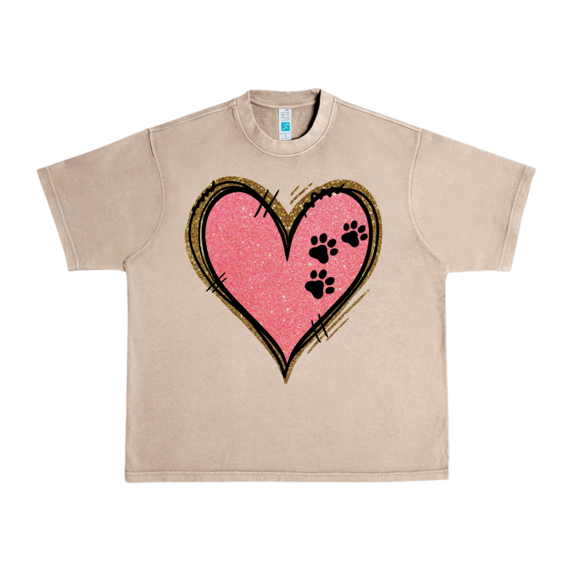 Pink Glitter Heart Urban Heavy Tee by Jasminsmagicworld | Teevron