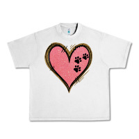 Lunar Rock Pink Glitter Heart Urban Heavy Tee - Jasminsmagicworld