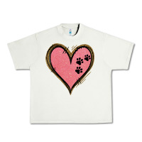 Pistachio Pink Glitter Heart Urban Heavy Tee - Jasminsmagicworld