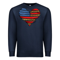 Navy american leopard brushstroke heart Premium Sweatshirt - Jasminsmagicworld