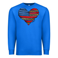 True Royal american leopard brushstroke heart Premium Sweatshirt - Jasminsmagicworld