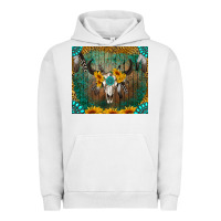 Pigment Lunar Rock boho bullskull Urban Hoodie - RanaPortraitStore
