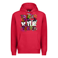 Cardinal trick or teeth Premium Hoodie - BarkalooDesign