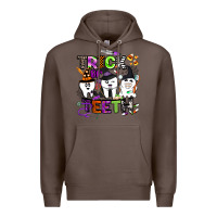 Coffee trick or teeth Premium Hoodie - BarkalooDesign