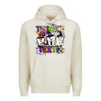 Oatmeal Heather trick or teeth Premium Hoodie - BarkalooDesign