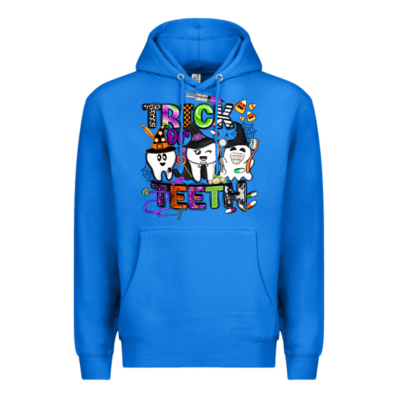 Trick Or Teeth Premium Hoodie by BarkalooDesign | Teevron