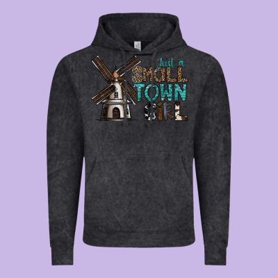 Just A Small Town Girl Vintage Hoodie Designed By Sublimationcraftshop