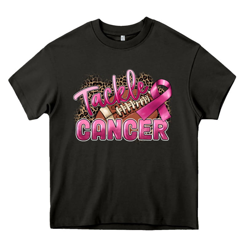 Tackle Cancer Football Heavy Core Tee by FaDigitalArtStudio | Teevron