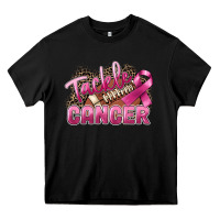 Black Tackle cancer Football Heavy Core Tee - FaDigitalArtStudio
