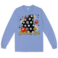 Colony Blue ladybug birthday girl age 4 Long Sleeve Tee - LillyAllenDesigns