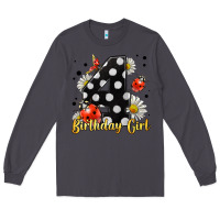 Smoke ladybug birthday girl age 4 Long Sleeve Tee - LillyAllenDesigns