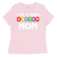 Bubblegum Pink LIL Autism Mom Ladies Tee - CowhideDigitalArt