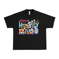 Black One Happy Mama Easter Bunny Urban Heavy Tee - CowhideDigitalArt